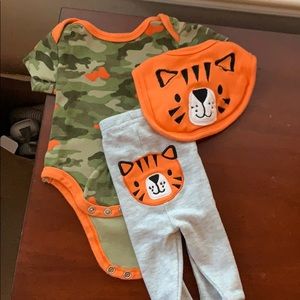 Baby boy outfit with bib